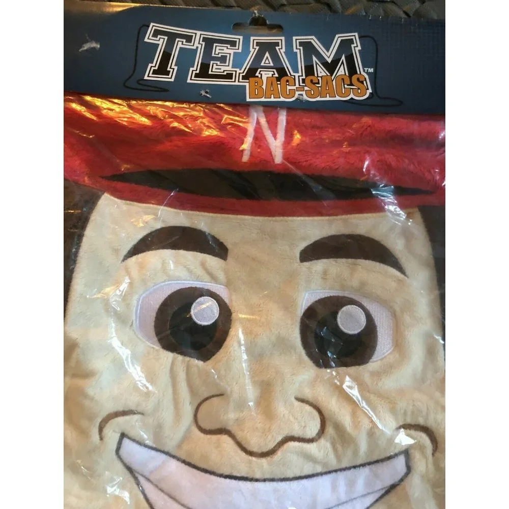 Team Bac-Sacs‎ Nebraska Cornhuskers Herbie Husker Plush Drawstring Bag Red NWT